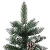 vidaXL Sapin de No&euml;l artificiel avec support Vert 210 cm PVC