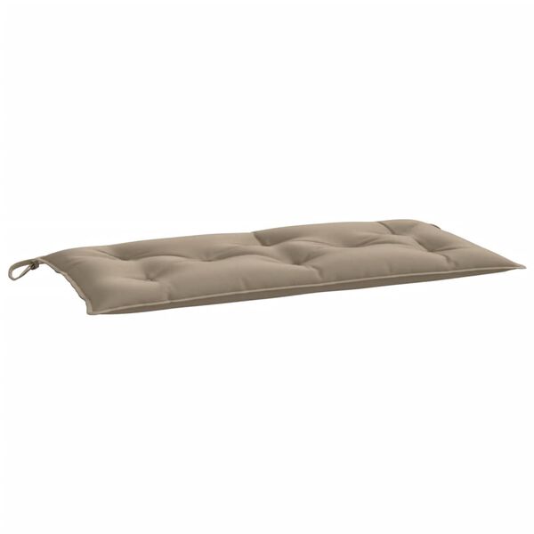 vidaXL Coussins de banc jardin lot de 2 taupe 100x50x7 cm tissu Oxford