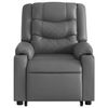 vidaXL Fauteuil inclinable de massage électrique gris similicuir