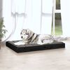 vidaXL Lit pour chien Noir 101,5x74x9 cm Bois de pin solide