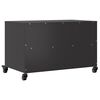 vidaXL Meuble TV noir 68x39x43,5 cm acier