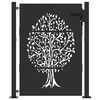 vidaXL Portail de jardin 100x150 cm en acier Corten avec motif arbre