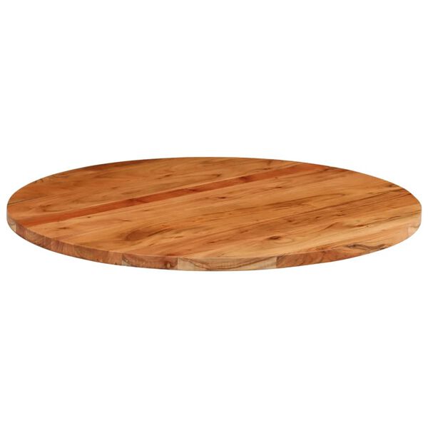 vidaXL Dessus de table Ø80x2,5 cm rond bois massif d'acacia