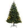 vidaXL Sapin de No&euml;l artificiel articul&eacute; avec 300 LED 210 cm