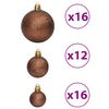 vidaXL Boules de No&euml;l 100 pcs marron 3 / 4 / 6 cm