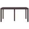 vidaXL Table de Jardin Marron 150 x 100 x 73 cm polyrotin