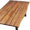 vidaXL Table de salle à manger bois d'acacia massif 200x90 cm