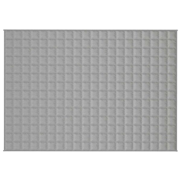 vidaXL Couverture lest&eacute;e Gris 138x200 cm 6 kg Tissu