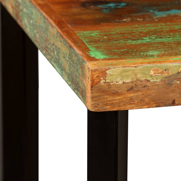 vidaXL Table de bar Bois de récupération massif 60x60x107 cm