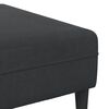 vidaXL Canap&eacute; avec coussin 3 pcs Noir Velours