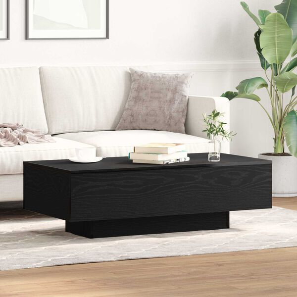 vidaXL Table basse Ch&ecirc;ne noir 100 x 49,5 x 31 cm Bois d'ing&eacute;nierie