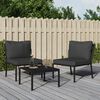 vidaXL Chaises de jardin avec coussins gris lot de 2 60x74x79 cm acier