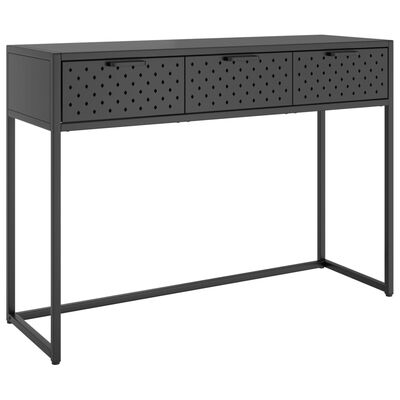 vidaXL Table console Anthracite 106x35x75 cm Acier