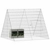 vidaXL Cage pour lapins Argent 215 x 100 x 85 cm Acier galvanis&eacute;