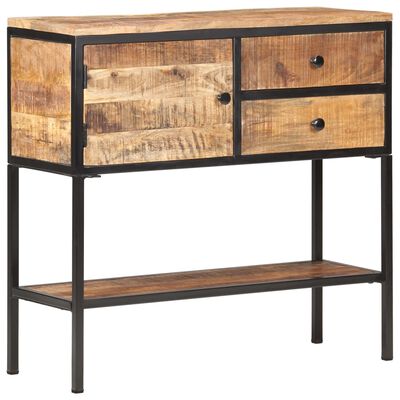 vidaXL Buffet 85x30x80 cm Bois de manguier brut