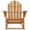 vidaXL Chaises &agrave; bascule de jardin lot de 2 Adirondack teck solide
