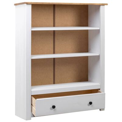 vidaXL Bibliothèque Blanc 80x35x110 cm Pin massif Assortiment Panama