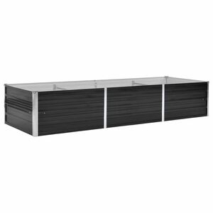 vidaXL Lit surélevé de jardin Anthracite 240x80x45 cm Acier galvanisé