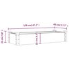 vidaXL Lit sur&eacute;lev&eacute; de jardin doublure 120x45x25 cm bois massif sapin