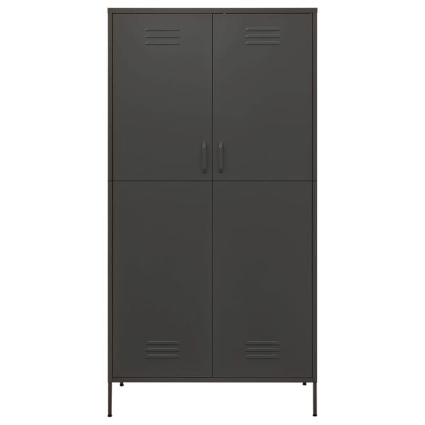 vidaXL Garde-robe Anthracite 90x50x180 cm Acier