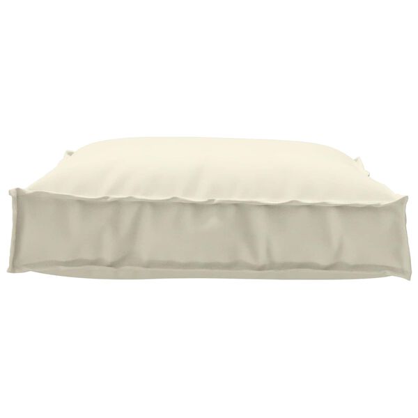 vidaXL Coussin Cr&egrave;me 70 x 70 x 12 cm Tissu Oxford