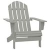vidaXL Chaise de jardin Adirondack avec table Bois de sapin Gris