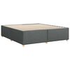 vidaXL Cadre de lit sans matelas gris foncé tissu