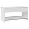vidaXL Table basse blanc 102x50x52,5 cm bois d'ing&eacute;nierie