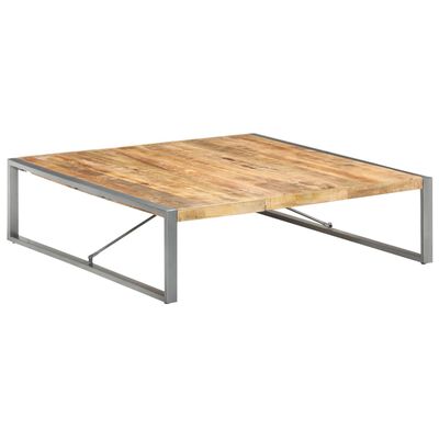 vidaXL Table basse 140x140x40 cm Bois de manguier brut