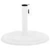 vidaXL Socle de parasol Blanc 45x45x30 cm Fonte