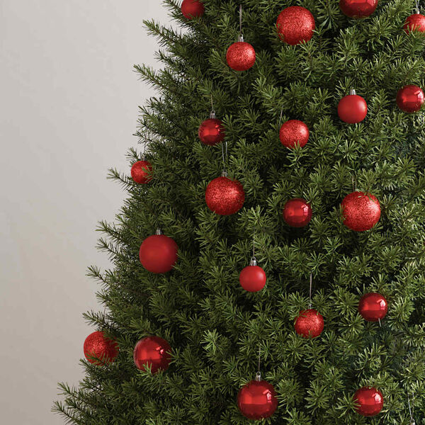 vidaXL Boules de No&euml;l 100 pcs rouge bordeaux 3 / 4 / 6 cm