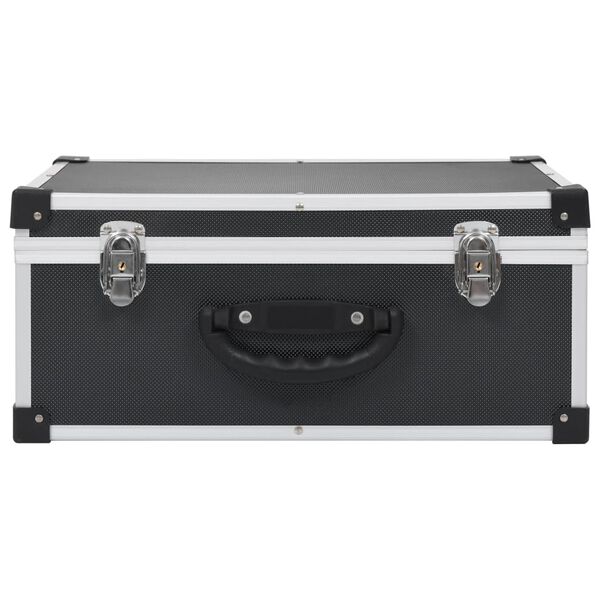 vidaXL &Eacute;tui de CD pour 60 CD Aluminium ABS Noir