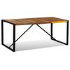 vidaXL Table à manger Bois de récupération massif 180 cm