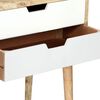 vidaXL Table de chevet 47x35x59 cm Bois de manguier massif