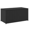 vidaXL Bo&icirc;te de rangement de jardin r&eacute;sine tress&eacute;e 100x50x50 cm noir
