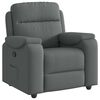 vidaXL Fauteuil inclinable Gris fonc&eacute; Tissu