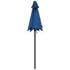 vidaXL Parasol Bleu 200x224 cm Aluminium