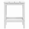 vidaXL Chaises de jardin Adirondack avec table PEHD Blanc