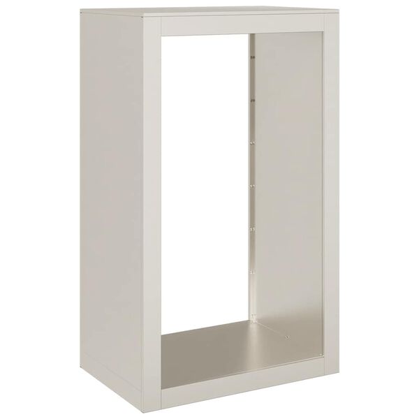 VidaXL &Eacute;tag&egrave;re &agrave; bois 60x40x100 cm acier r&eacute;sistant aux intemp&eacute;ries