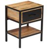 vidaXL Table de chevet Bois de manguier massif 40 x 30 x 50 cm