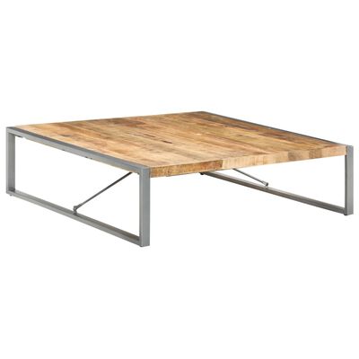 vidaXL Table basse 140x140x40 cm Bois de manguier brut