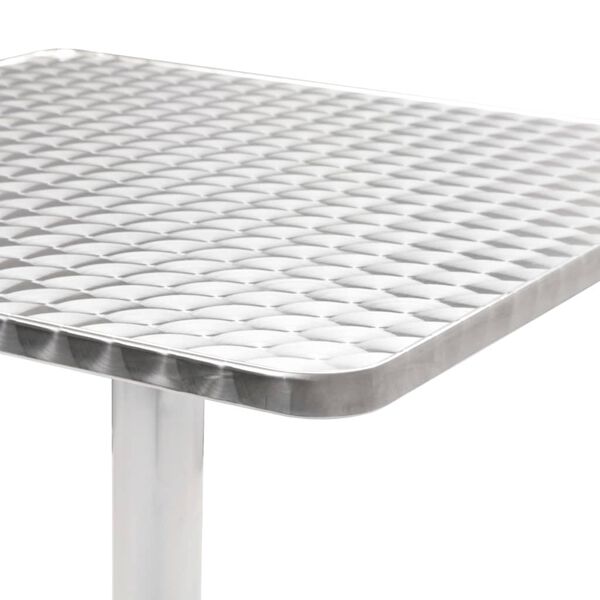 vidaXL Table de jardin Argent&eacute; 60x60x70 cm Aluminium