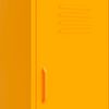 vidaXL Armoire de rangement Jaune moutarde 42,5x35x101,5 cm Acier