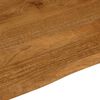vidaXL Dessus de table 90x80x3,8 cm bord vivant bois massif manguier