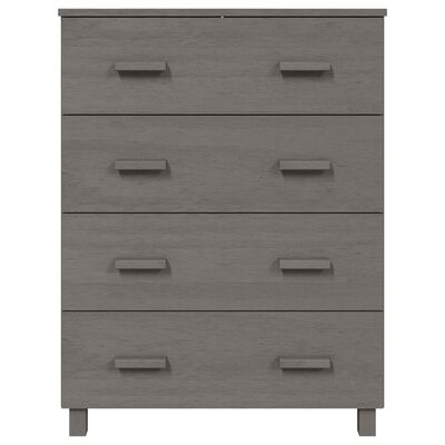 vidaXL Buffet HAMAR Gris clair 79x40x103,5 cm Bois massif de pin