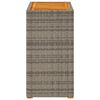 vidaXL Table d'appoint de jardin dessus en bois gris 60x40x75 cm