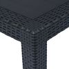 vidaXL Table de jardin Anthracite 220x90x72 cm Plastique Aspect rotin