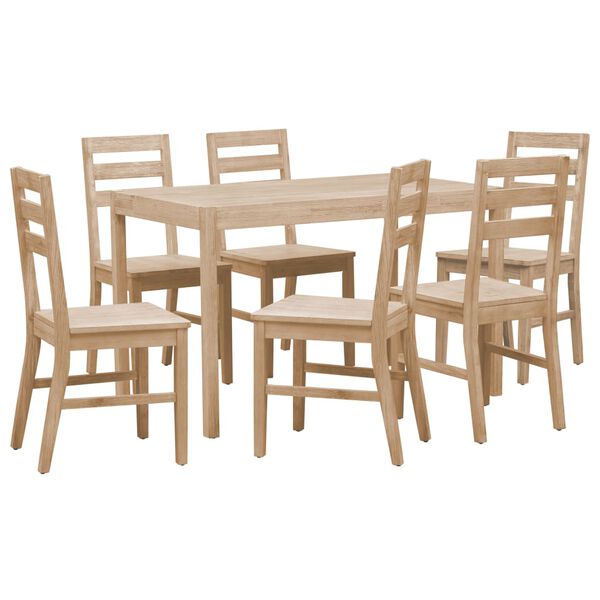 vidaXL Ensemble de salle &agrave; manger 7 pcs Bois d'acacia solide