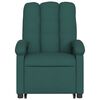 vidaXL Fauteuil inclinable de massage &eacute;lectrique vert fonc&eacute; tissu