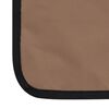 vidaXL Tapis de plage pliables 2 pcs Acier et tissu marron